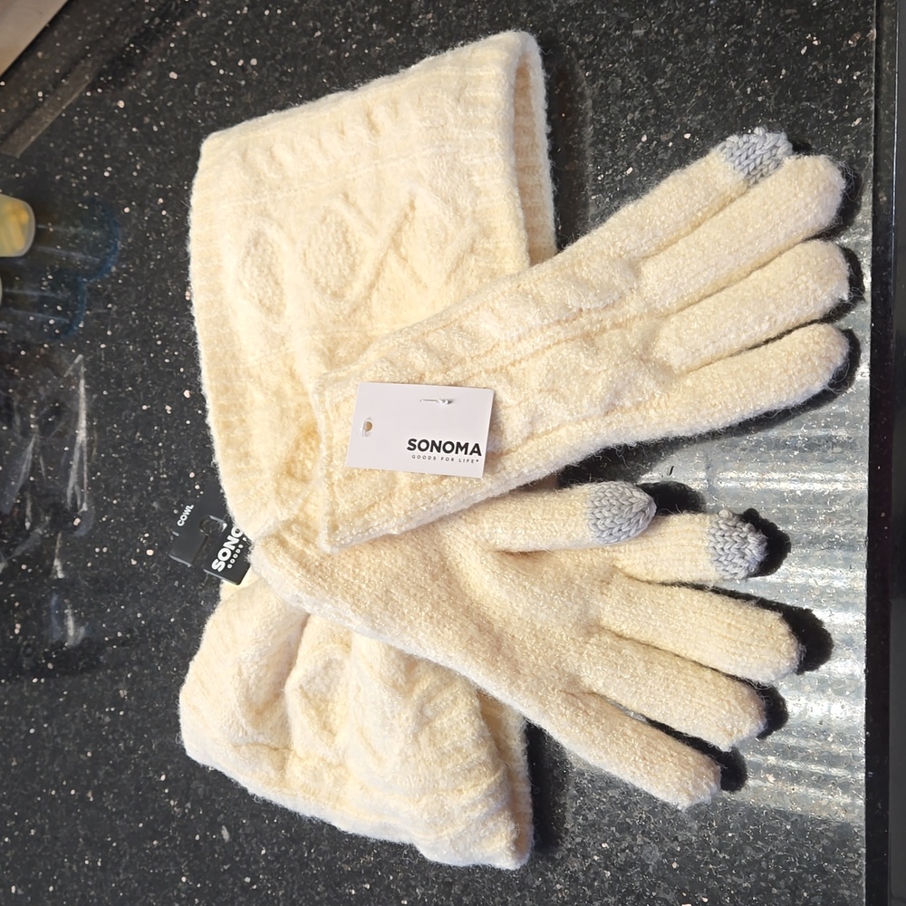 Sonoma Gloves and Next Cowl Scarf